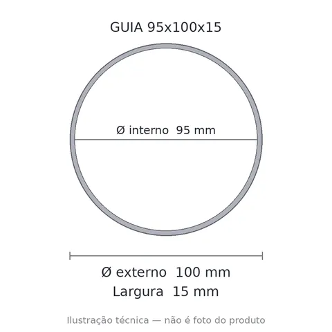 Guia Nylon 95x100x15