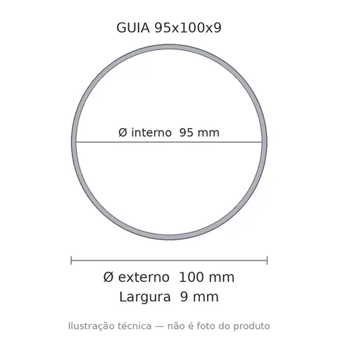Guia Nylon 95x100x9 7