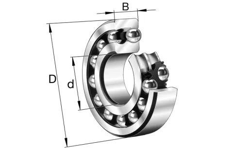 Rolamento Radial Esfera Oscilante FAG 1205 K