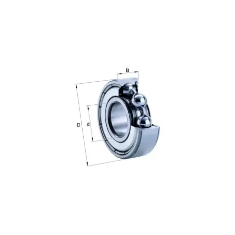 Rolamento Radial Esfera Fixo - 6012-Z