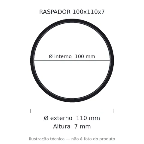 Raspador C Carcaca 100x110x7 10 Gag-pu 100x110x7