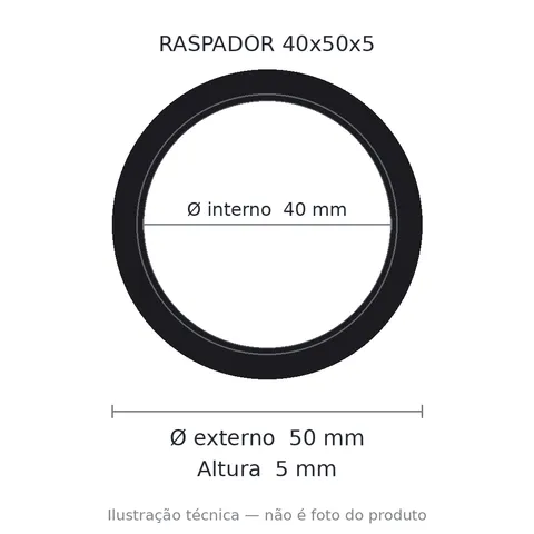 Raspador C Carcaca Ga-pu 40x50x5