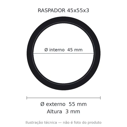 Raspador C Carcaca Ga-nbr 45x55x3 2