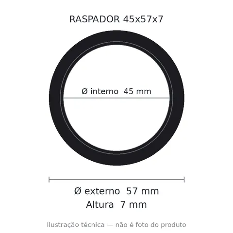 Raspador C Carcaca 45x57x7 10 Gae-pu 45x57x7