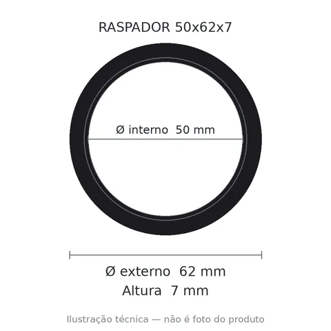 Raspador C Carcaca 50x62x7 10 Gae-pu 50x62x7