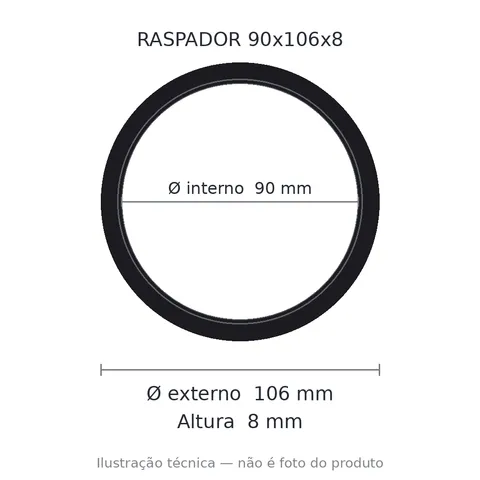 Raspador C Carcaca Ga-pu 90x106x8