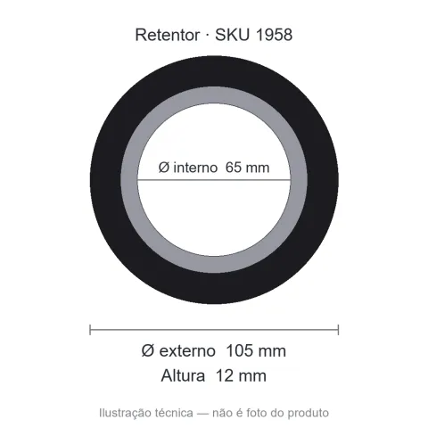 Retentor 65 mm x 105 mm x 12 mm SAV 65x105x12