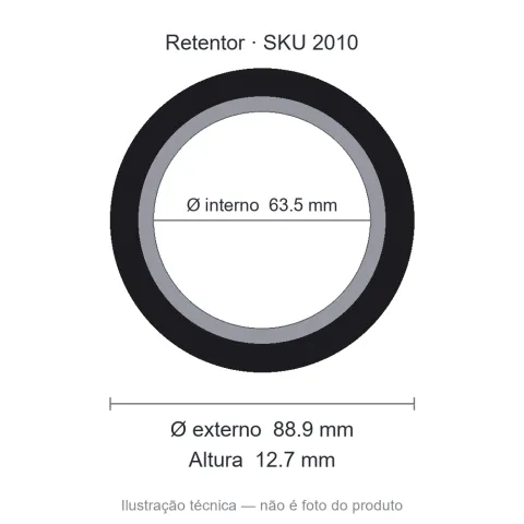 Retentor 63,5 mm x 88,9 mm x 12,7 mm SAV 63,50x88,90x12,7 5656