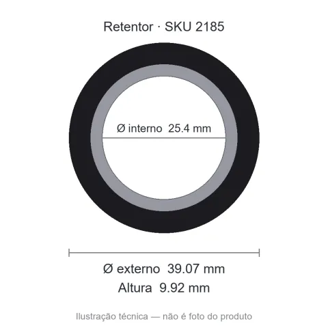 Retentor 25,4 mm x 39,07 mm x 9,92 mm SAV 25,40x39,07x9,92 5262