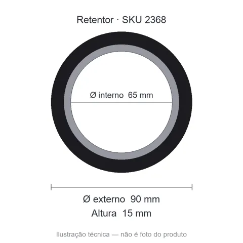 Retentor 65 mm x 90 mm x 15 mm SAV 65x90x15