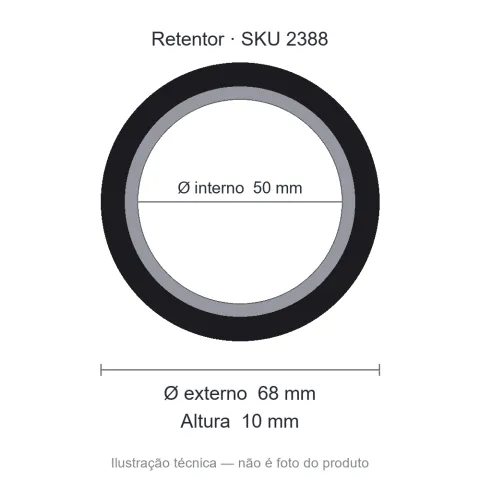 Retentor 50 mm x 68 mm x 10 mm SAV 50x68x10 7012