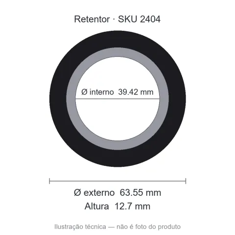 Retentor 39,42 mm x 63,55 mm x 12,7 mm SAV 39,42x63,55x12,70 5120