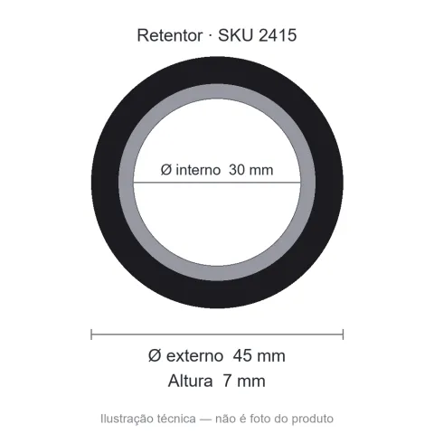 Retentor 30 mm x 45 mm x 7 mm SAV 30x45x7 10213