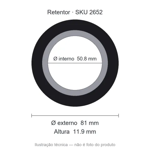 Retentor 50,8 mm x 81 mm x 11,9 mm SAV 50,8x81x11,9 7881