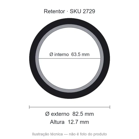 Retentor 63,5 mm x 82,5 mm x 12,7 mm SAV 63,5x82,5x12,7 7599