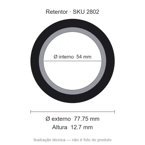 Retentor 54 mm x 77,75 mm x 12,7 mm SAV 54x77,75x12,7 5982