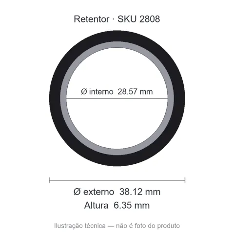 Retentor 28,57 mm x 38,12 mm x 6,35 mm SAV 28,57x38,12x6,35 7056