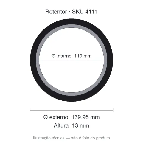 Retentor 110 mm x 139,95 mm x 13 mm - 5344 BG 110x139,95x13