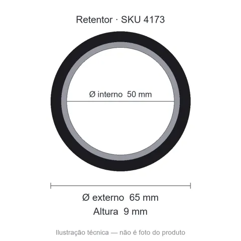 Retentor 50 mm x 65 mm x 9 mm - 5945 BAG 50x65x9