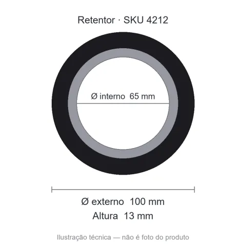 Retentor 65 mm x 100 mm x 13 mm - 5986 65x100x13