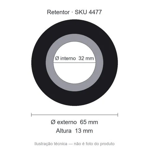 Retentor 32 mm x 65 mm x 13 mm - 02184 BAG 32x65x13