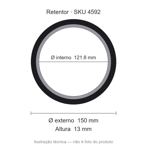 Retentor 121,8 mm x 150 mm x 13 mm - 5427 BY 121,80x150x13